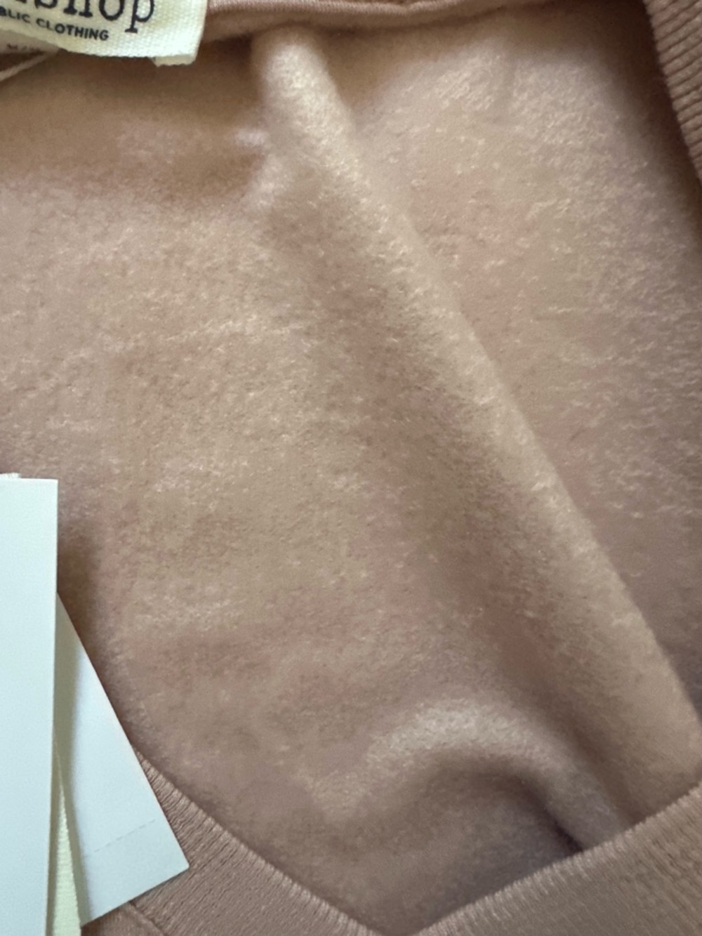 Workshop Modal V-Neck Sweatshirt Pink Adobe Soft Lounge Pullover‎ M NWT - Picture 9 of 15